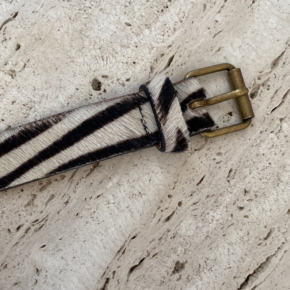 EUC Streets Ahead Leather & calf hair belt - Picture 4 of 15